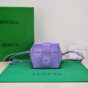 Bottega Veneta BV 680218 Small Cassette Cross-Body Bucket Purple - Default Title - View 6