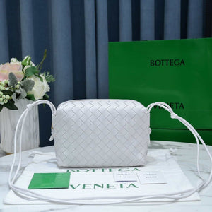 Bottega Veneta BV 680254 Mini Loop intrecciato leather cross-body bag White - Default Title - View 2