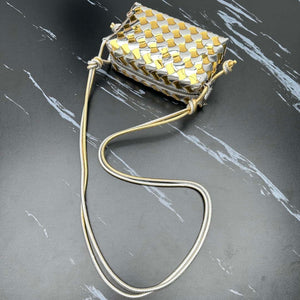 Bottega Veneta BV 680254 Mini Loop Camera Bag Silver gold - Default Title - View 6