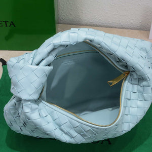 Bottega Veneta BV 690225 Teen Jodie intrecciato leather shoulder bag Light Blue - Default Title - View 6