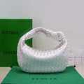 Bottega Veneta BV 690225 Teen Jodie intrecciato leather shoulder bag White - Default Title - View 1