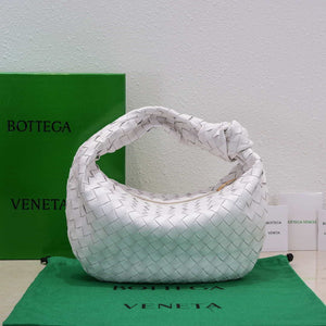 Bottega Veneta BV 690225 Teen Jodie intrecciato leather shoulder bag White - Default Title - View 1