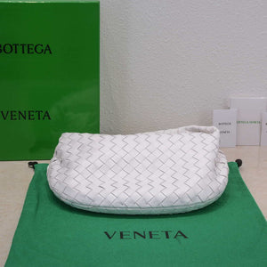 Bottega Veneta BV 690225 Teen Jodie intrecciato leather shoulder bag White - Default Title - View 4