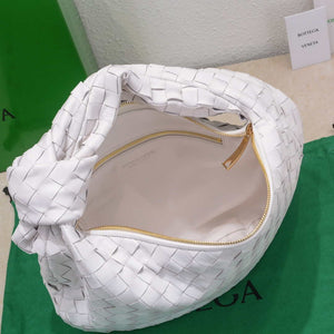 Bottega Veneta BV 690225 Teen Jodie intrecciato leather shoulder bag White - Default Title - View 7