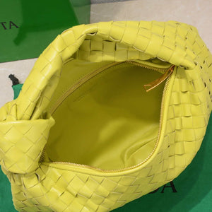Bottega Veneta BV 690225 Teen Jodie intrecciato leather shoulder bag Lemon Yellow - Default Title - View 9