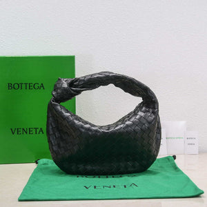 Bottega Veneta BV 690225 Teen Jodie intrecciato leather shoulder bag Black - Default Title - View 1