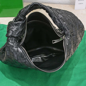 Bottega Veneta BV 690225 Teen Jodie intrecciato leather shoulder bag Black - Default Title - View 7