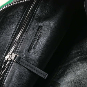 Bottega Veneta BV 690225 Teen Jodie intrecciato leather shoulder bag Black - Default Title - View 8