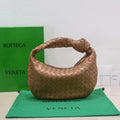 Bottega Veneta BV 690225 Teen Jodie intrecciato leather shoulder bag Brown - Default Title - View 1