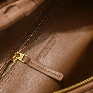 Bottega Veneta BV 690225 Teen Jodie intrecciato leather shoulder bag Brown - Default Title - View 8