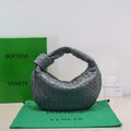 Bottega Veneta BV 690225 Teen Jodie intrecciato leather shoulder bag Dark Gray - Default Title - View 1