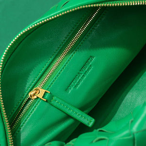 Bottega Veneta BV 690225 Teen Jodie intrecciato leather shoulder bag Green - Default Title - View 8