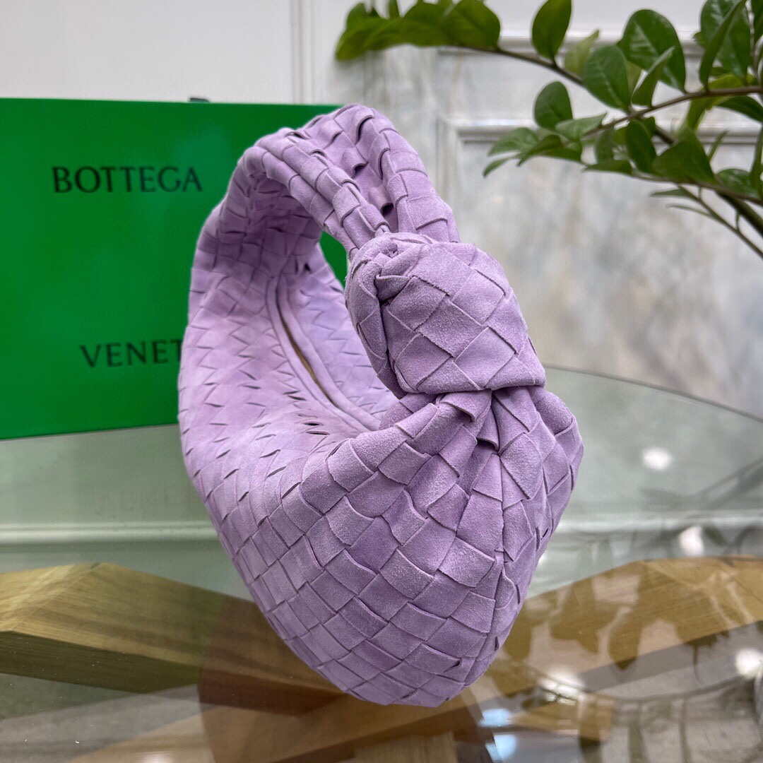Bottega Veneta BV 690225 Teen Jodie intrecciato leather shoulder bag Purple