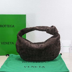 Bottega Veneta BV 690225 Teen Jodie intrecciato suede shoulder bag Brown - Default Title - View 1