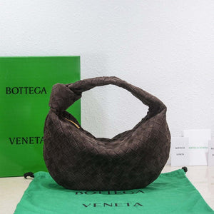 Bottega Veneta BV 690225 Teen Jodie intrecciato suede shoulder bag Brown - Default Title - View 2