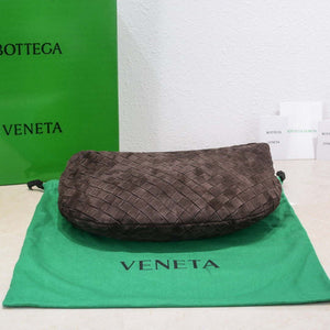Bottega Veneta BV 690225 Teen Jodie intrecciato suede shoulder bag Brown - Default Title - View 4