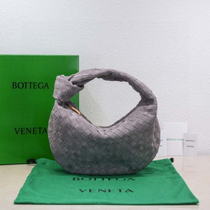 Bottega Veneta BV 690225 Teen Jodie intrecciato suede shoulder bag Drak Purple - Default Title - View 2