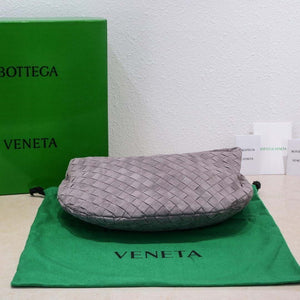 Bottega Veneta BV 690225 Teen Jodie intrecciato suede shoulder bag Drak Purple - Default Title - View 8