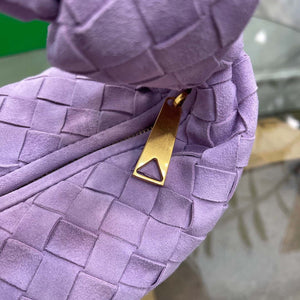 Bottega Veneta BV 690225 Teen Jodie intrecciato suede shoulder bag Purple - Default Title - View 7