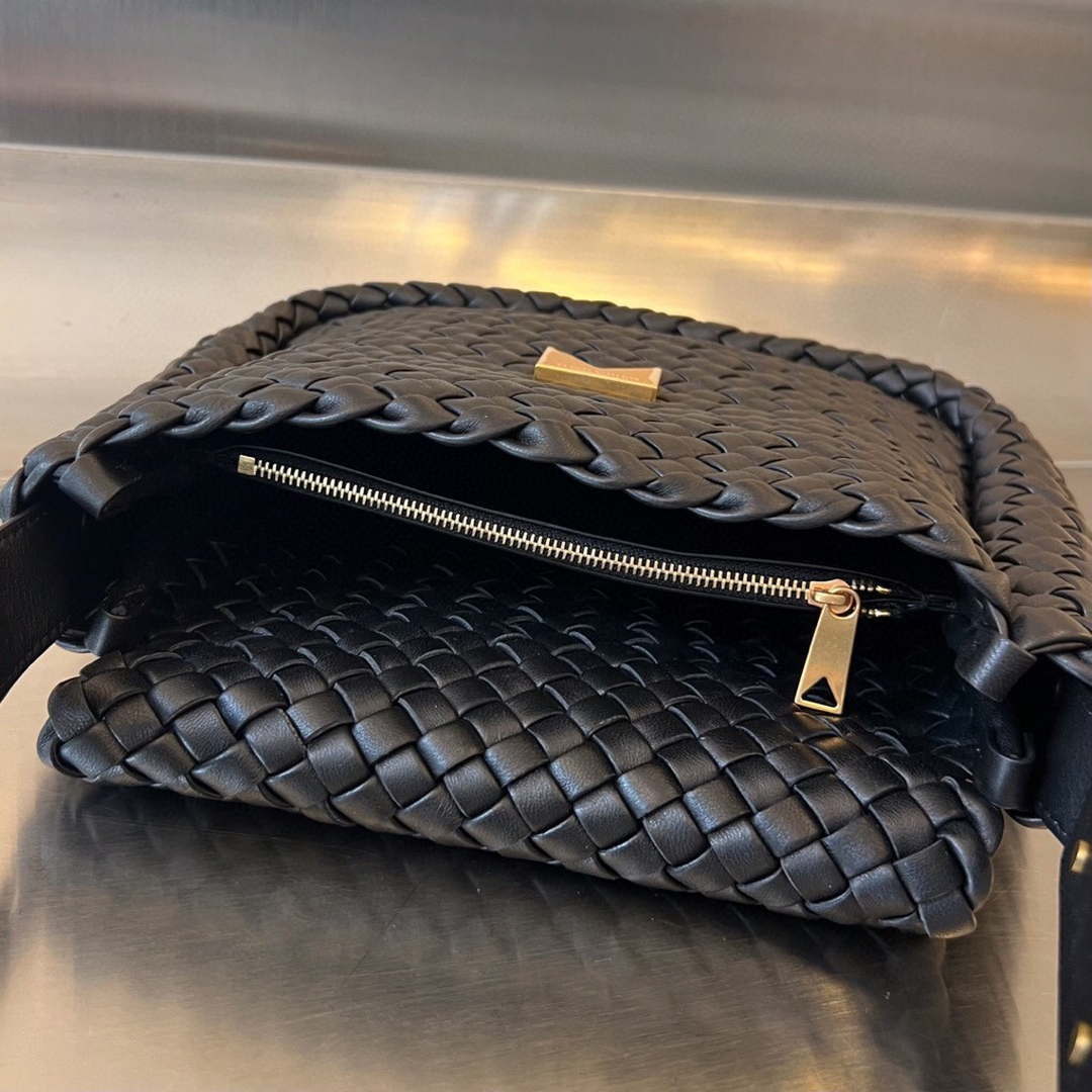 Bottega Veneta BV 709418 Small Cobble Shoulder Bag Black - Default Title - View 5
