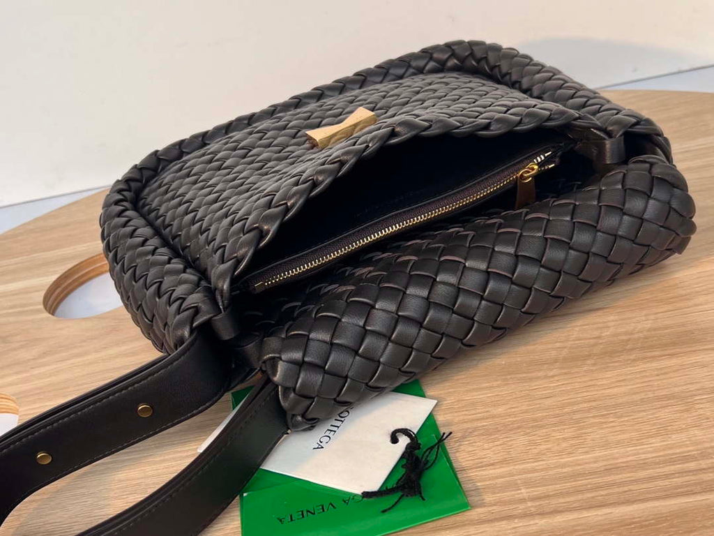 Bottega Veneta BV 709418 Small Cobble Shoulder Bag Drak Brown
