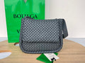Bottega Veneta BV 709418 Small Cobble Shoulder Bag Dark Gray