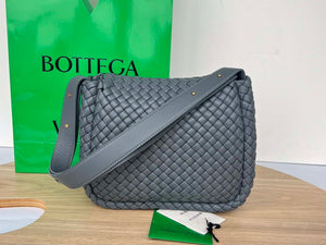 Bottega Veneta BV 709418 Small Cobble Shoulder Bag Dark Gray - Default Title - View 2