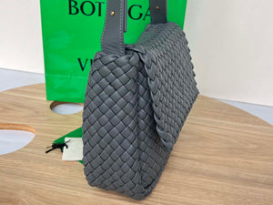 Bottega Veneta BV 709418 Small Cobble Shoulder Bag Dark Gray - Default Title - View 3