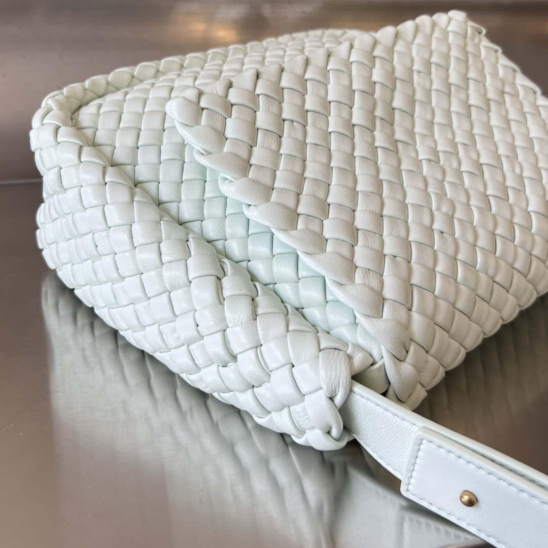 Bottega Veneta BV 709418 Small Cobble Shoulder Bag Light Blue