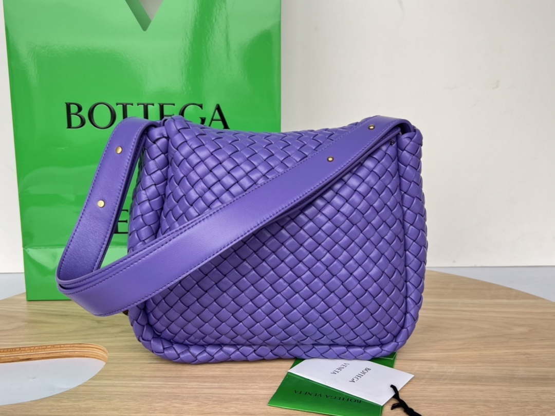 Bottega Veneta BV 709418 Small Cobble Shoulder Bag Purple - Default Title - View 2