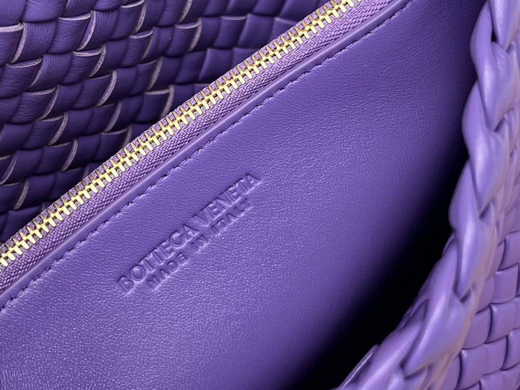 Bottega Veneta BV 709418 Small Cobble Shoulder Bag Purple