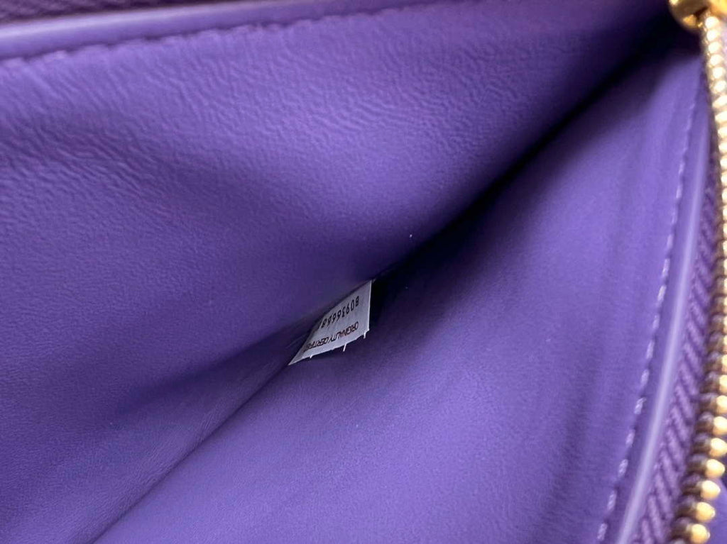 Bottega Veneta BV 709418 Small Cobble Shoulder Bag Purple