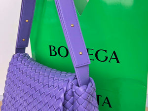 Bottega Veneta BV 709418 Small Cobble Shoulder Bag Purple - Default Title - View 9