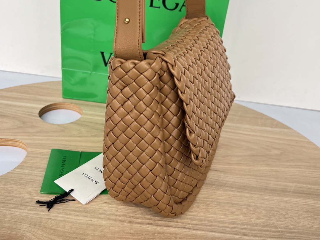 Bottega Veneta BV 709418 Small Cobble Shoulder Bag Tan - Default Title - View 3