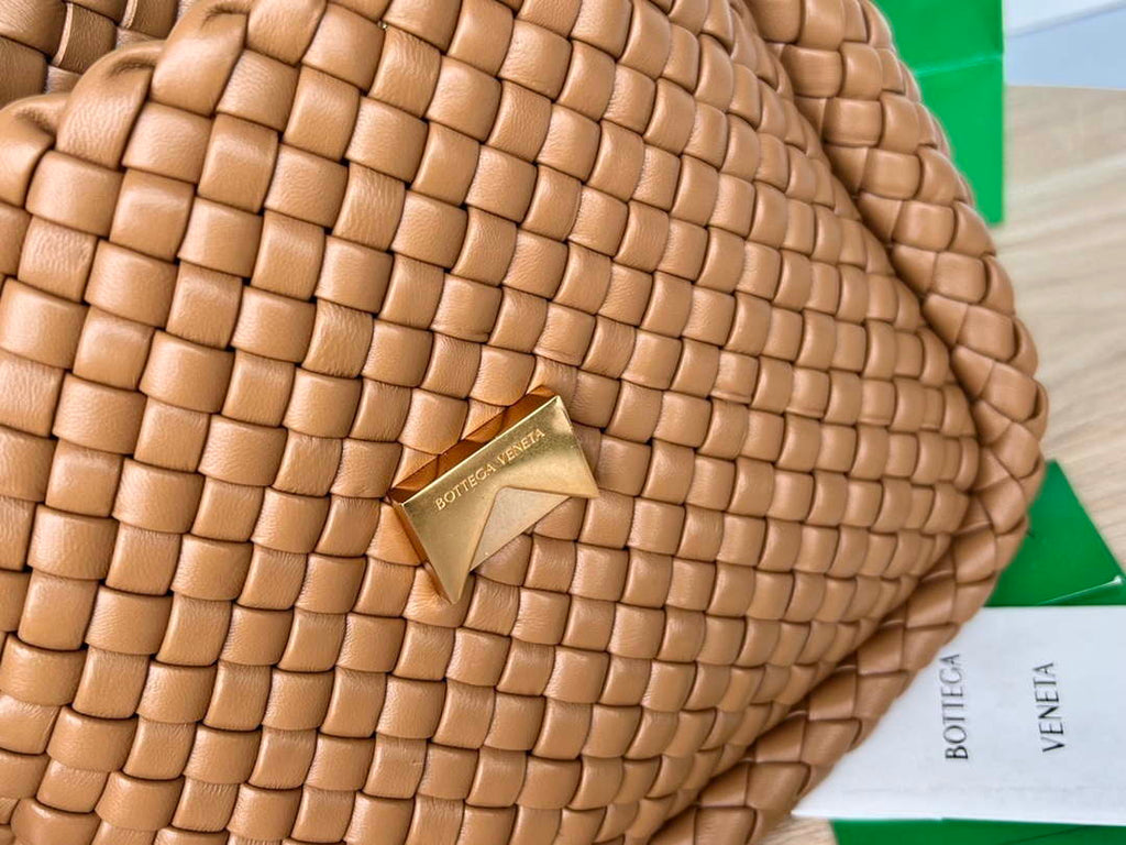 Bottega Veneta BV 709418 Small Cobble Shoulder Bag Tan
