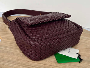 Bottega Veneta BV 709418 Small Cobble Shoulder Bag Wine Red - Default Title - View 4