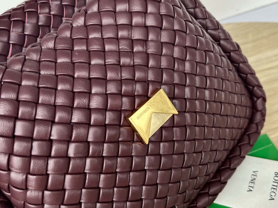 Bottega Veneta BV 709418 Small Cobble Shoulder Bag Wine Red - Default Title - View 5