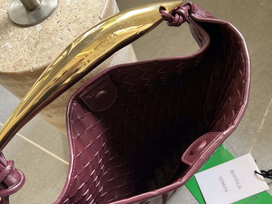 Bottega Veneta BV 716082 Sardine Wine Red - Default Title - View 6