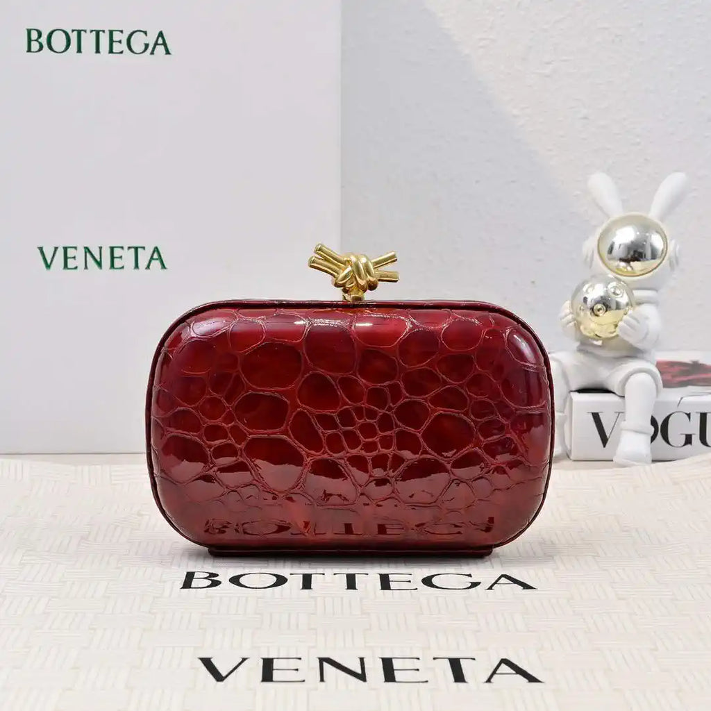 Bottega Veneta BV 717622V01D12929 Knot Pearlescent crocodile pattern BV10143