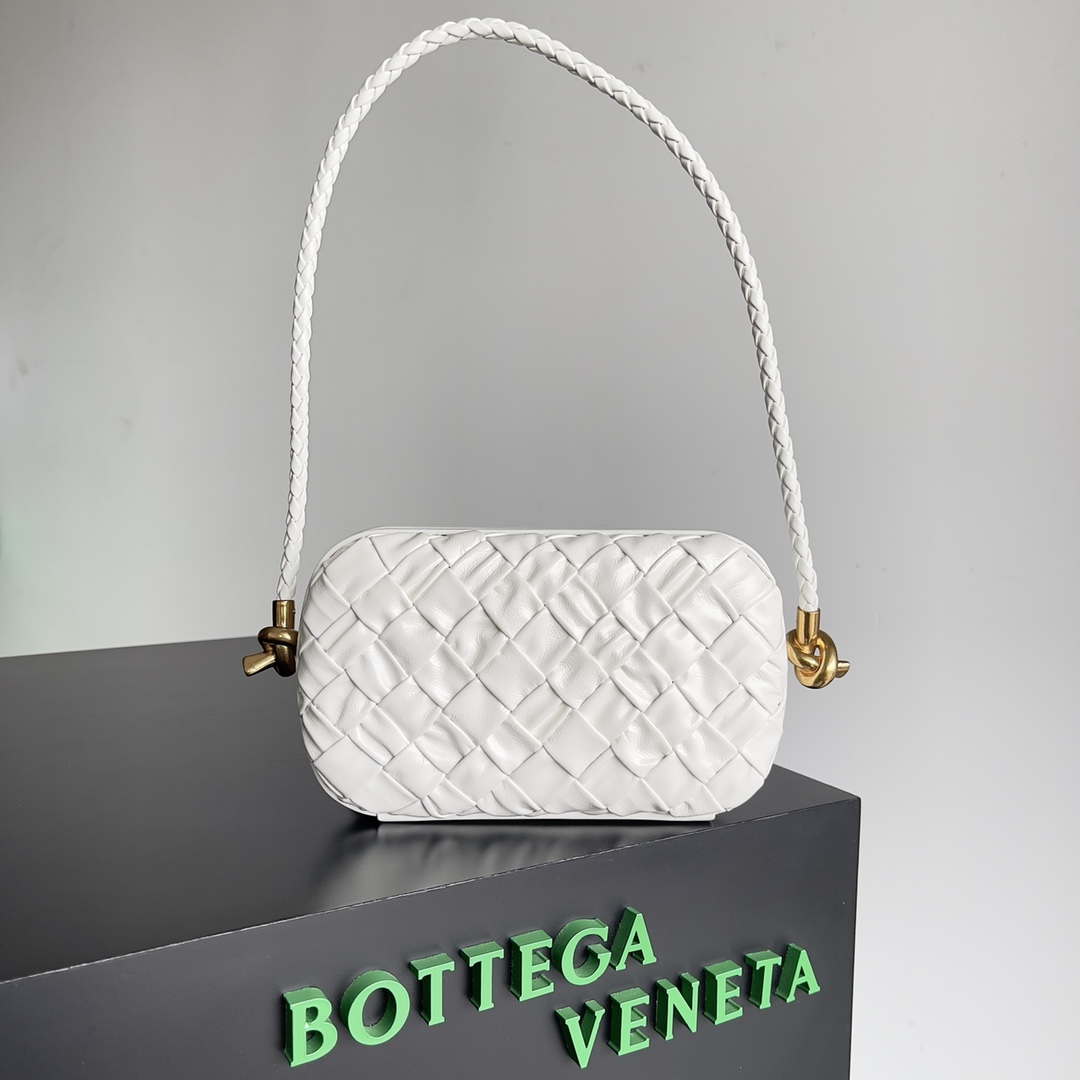 Bottega Veneta BV 717623 Knot Small Handbag With Strap BV10119 - Default Title - View 1