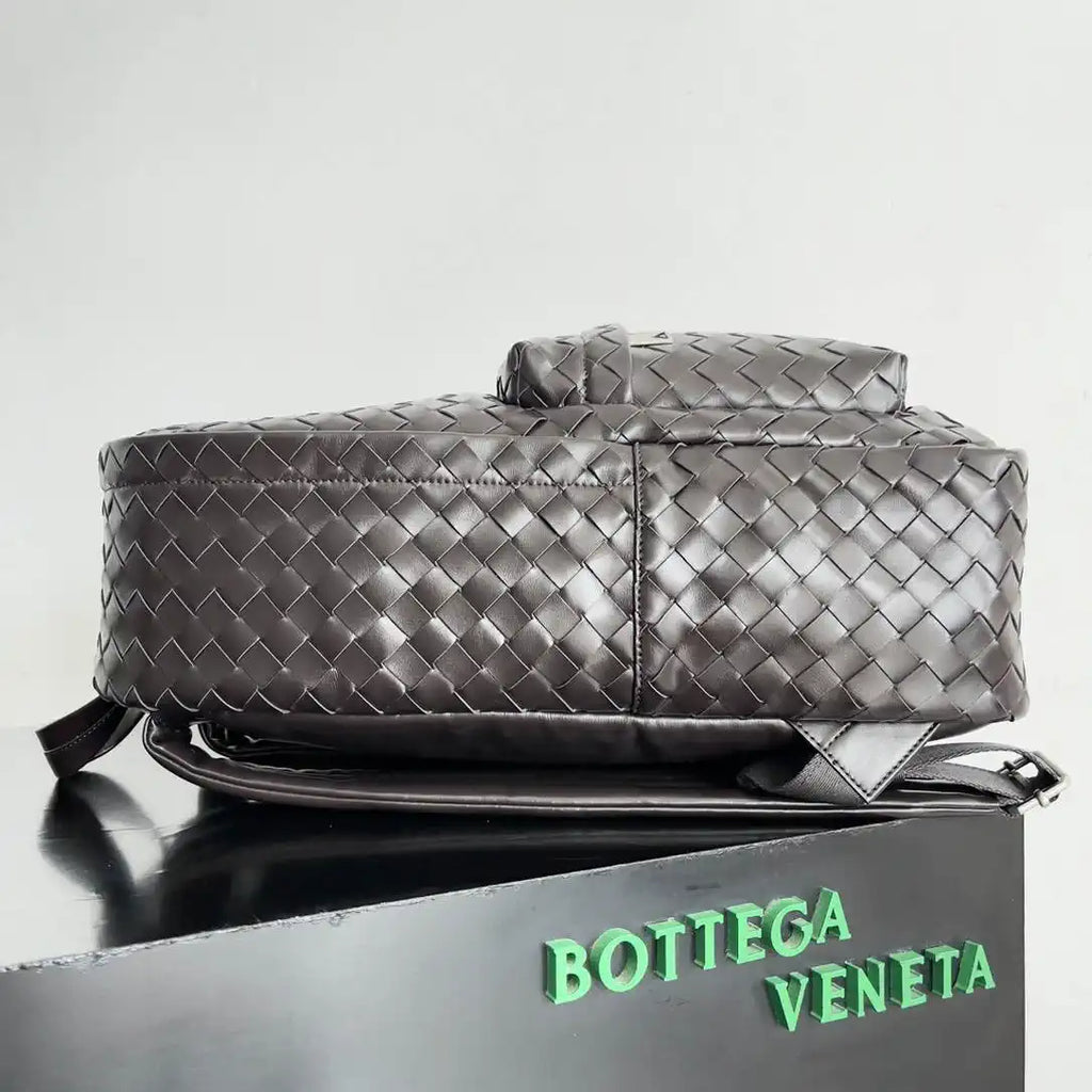Bottega Veneta BV 730732 Intrecciato Backpack Dark brown