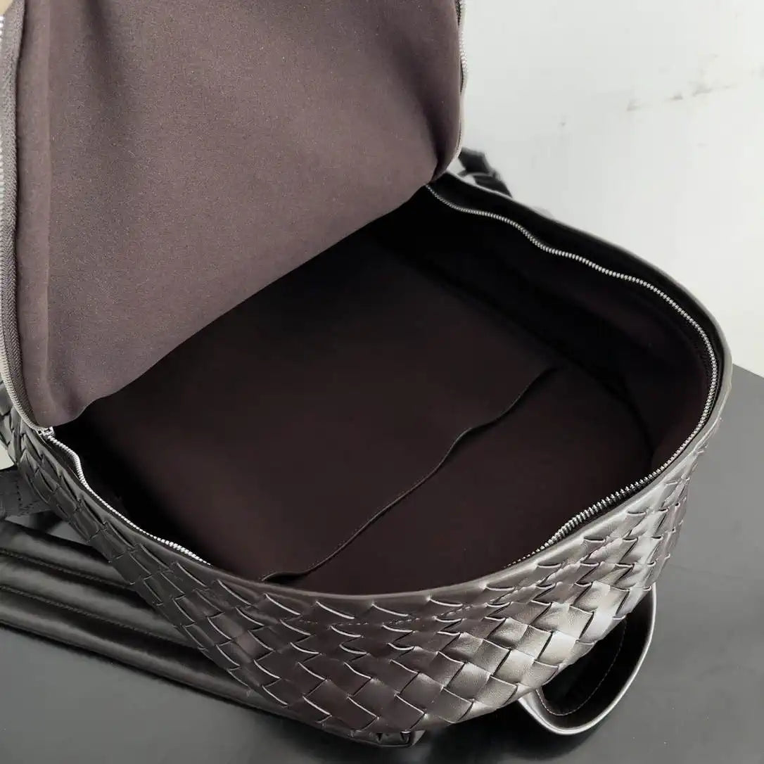 Bottega Veneta BV 730732 Intrecciato Backpack Dark brown