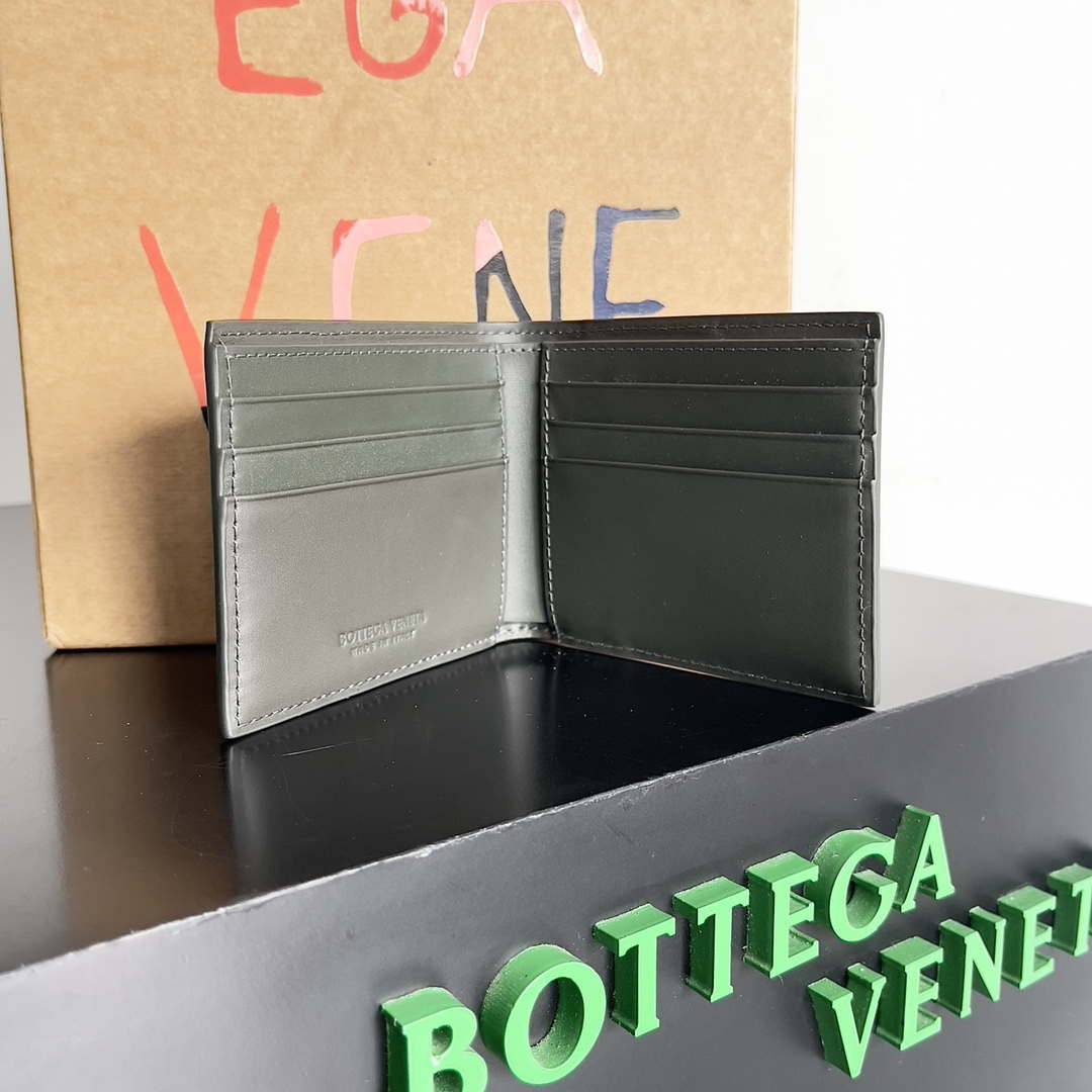 Bottega Veneta BV 740261 Bi-Fold Wallet With Coin Purse BV70079 - Default Title - View 5