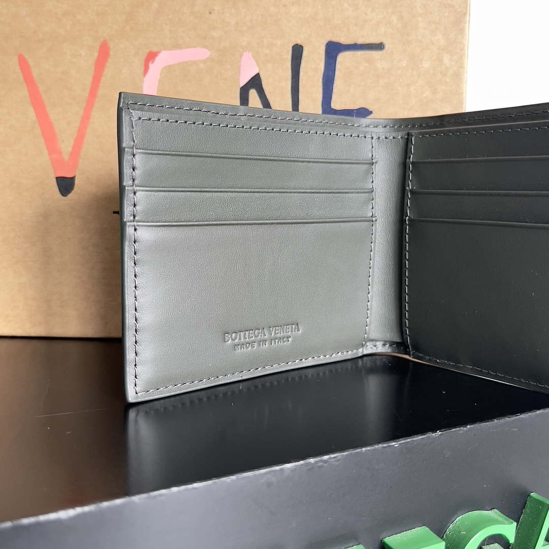 Bottega Veneta BV 740261 Bi-Fold Wallet With Coin Purse BV70079 - Default Title - View 7