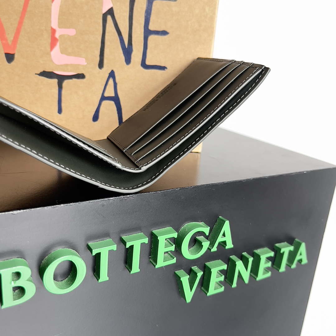 Bottega Veneta BV 740261 Bi-Fold Wallet With Coin Purse BV70079 - Default Title - View 9