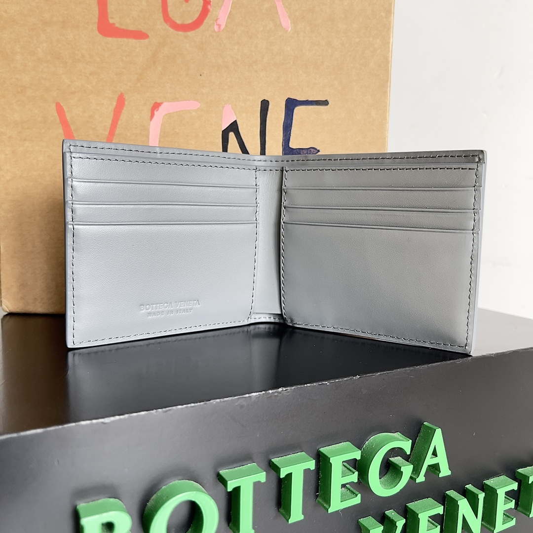 Bottega Veneta BV 740261 Bi-Fold Wallet With Coin Purse BV70080 - Default Title - View 3