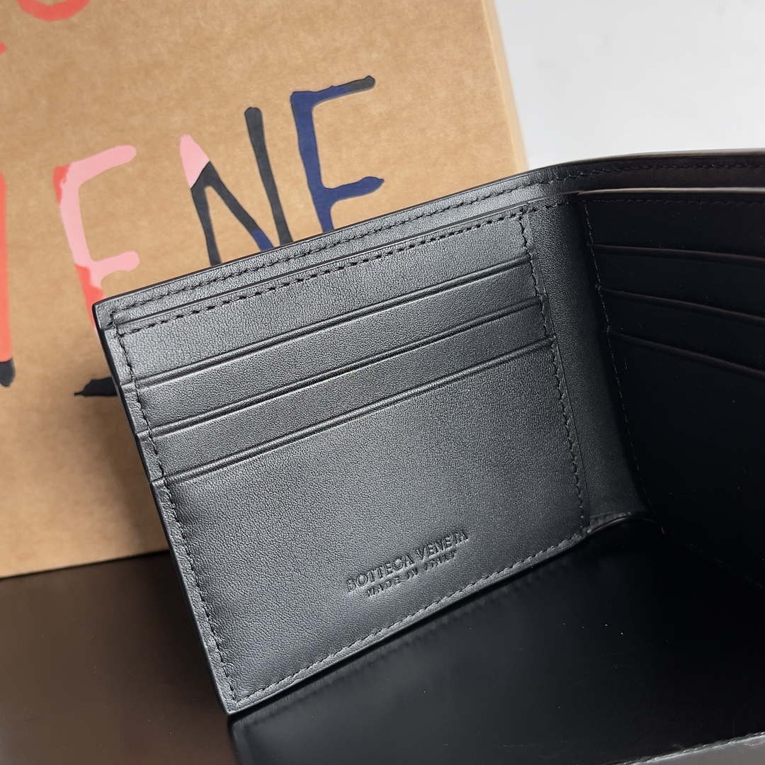 Bottega Veneta BV 740261 Bi-Fold Wallet With Coin Purse BV70081 - Default Title - View 7