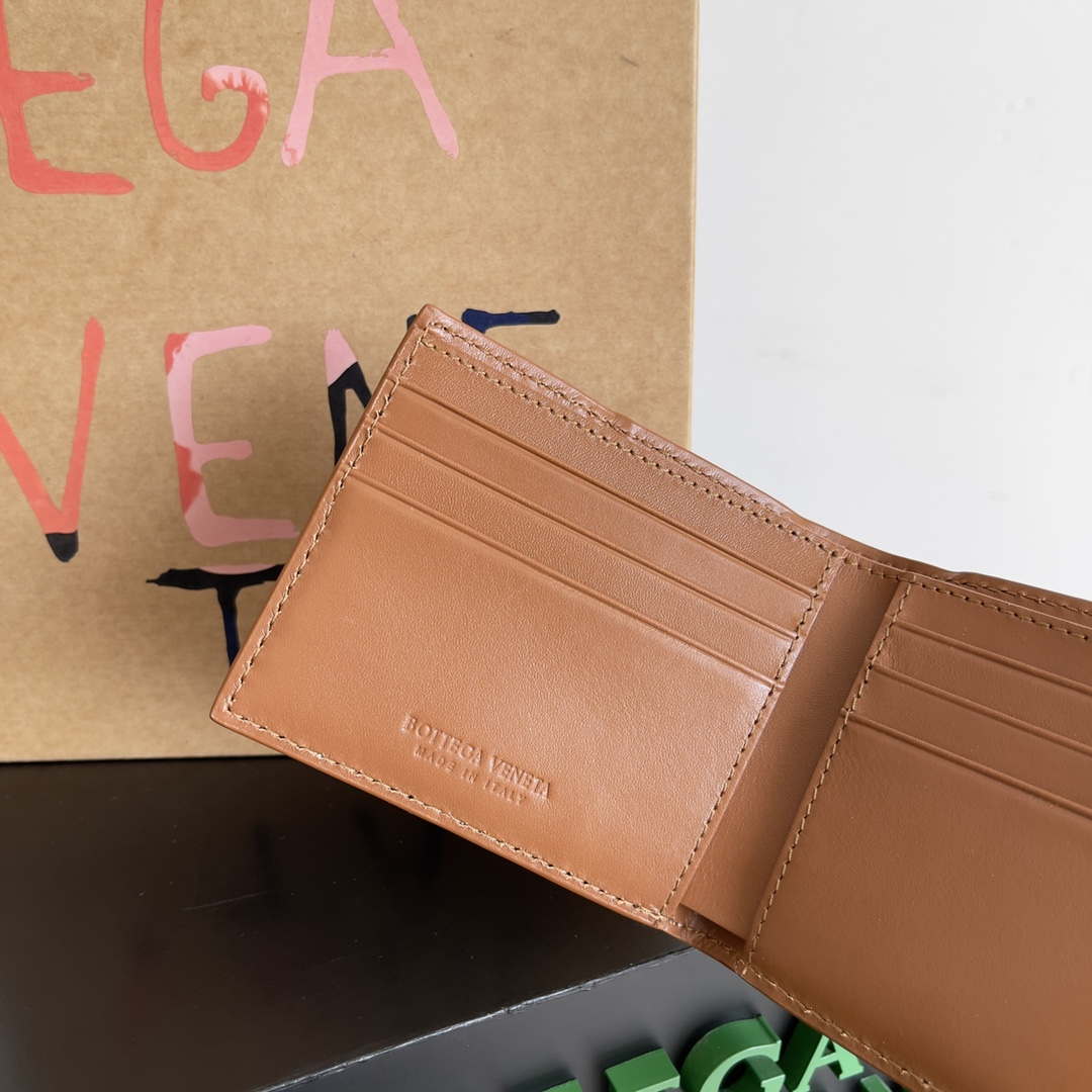 Bottega Veneta BV 740261 Bi-Fold Wallet With Coin Purse BV70083 - Default Title - View 7