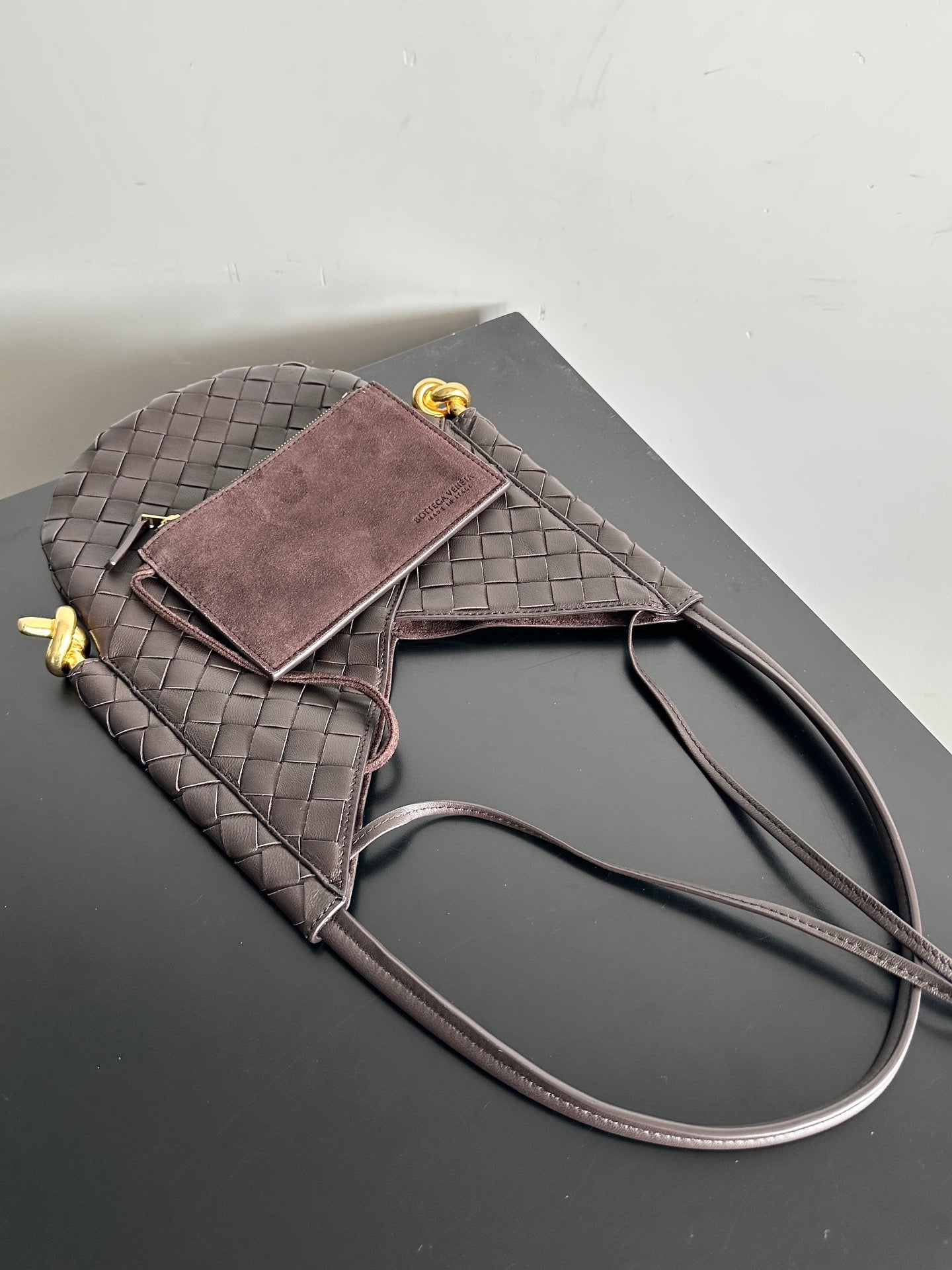 Bottega Veneta BV 740898VCPP19092 Small Solstice Dark Brown