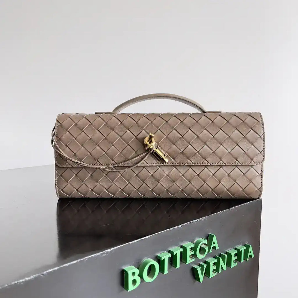 Bottega Veneta BV 741511 Long Clutch Andiamo With Handle Bv99000